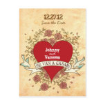Rock 'n' Roll Wedding (Spanish) Save the Date postcards