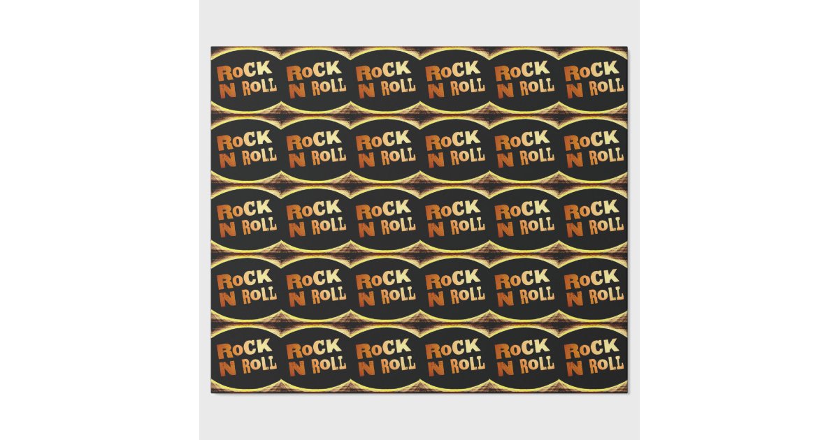 Rock N Roll Wrapping Paper Zazzle