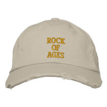 Rock of Ages embroidered hats