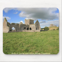 Rock of Cashel from Hoare Abbey mousepads