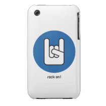 rock on blue Case-Mate Case casemate cases