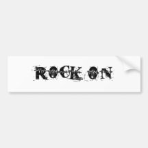 Rock On Bumper Stickers