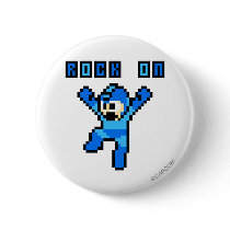 Rock On Pinback Button