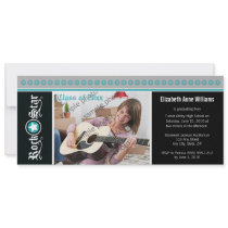 Rock on! Customized Graduation Announcement: aqua invitations by GraduateShoppe Rock on! Customized Graduation Announcement: aqua invitations