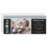 Rock on! Customized Graduation Announcement: blue