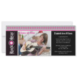 Rock on! Customized Graduation Announcement (pink)