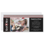 Rock on! Customized Graduation Announcement (red)