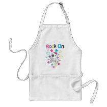 ROCK ON CUTE SKULLS AND BONES FOR GIRLS APRON