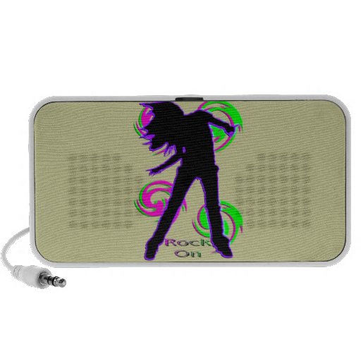 Rock On Girl Doodle Speaker