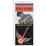Rock on! Hip Graduation Announcement (orange)
