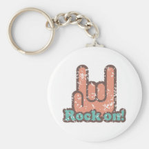 Rock On Key Chain