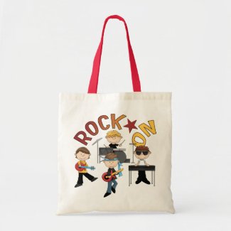 Rock On Music Gift Canvas Bags
