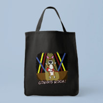 Rock On Pembroke Welsh Corgi bags by MenagerieMayhem Rock On Pembroke Welsh Corgi bags