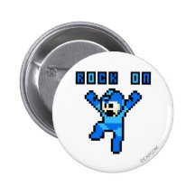Rock On Pinback Button