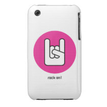 rock on pink Case-Mate Case casemate cases