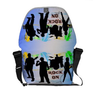 Rock On - Rock n' Roll Band Rickshaw Messenger Bag rickshawmessengerbag