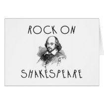 Rock On Shakespeare Greeting Card