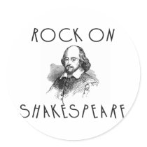 Rock On Shakespeare stickers by alternateworlds Rock On Shakespeare stickers