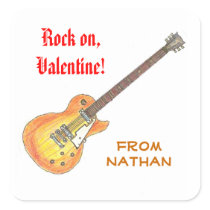 Rock on Valentine sticker
