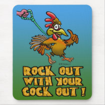 ROCK OUT COCK OUT MOUSEPAD