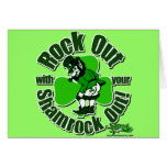 Rock Out With Your Shamrock Out! Greeting Card
