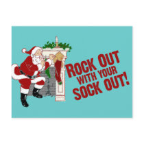 Rock Out WIth Your Sock Out! Post Card