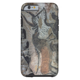 Rock painting of a bull and horses, c.17000 BC (ca Tough iPhone 6 Case
