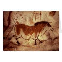 Rock painting of a horse, c.17000 BC Card