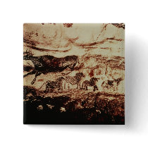 Rock painting of a leaping cow