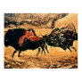 Rock painting of bison, c.17000 BC Print