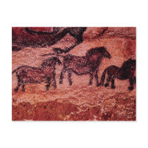 Rock painting of tarpans , c.17000 BC Post Cards