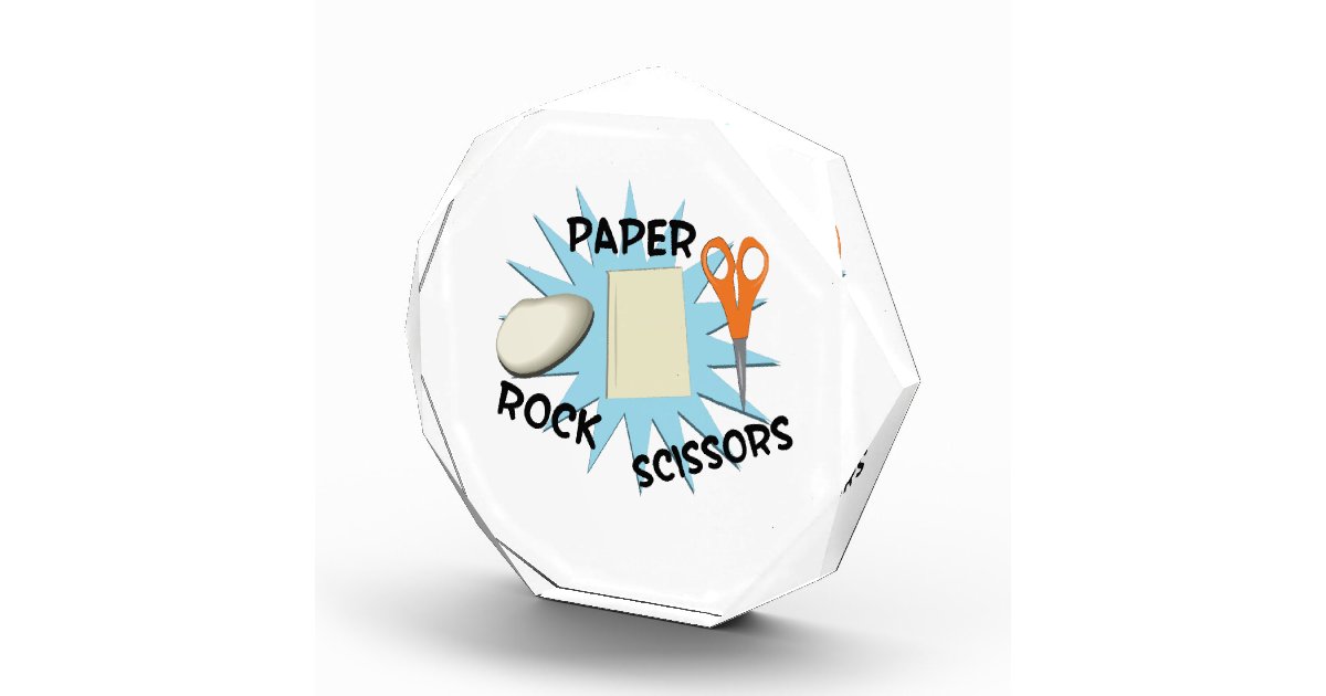 Rock Paper Scissors Award Zazzle