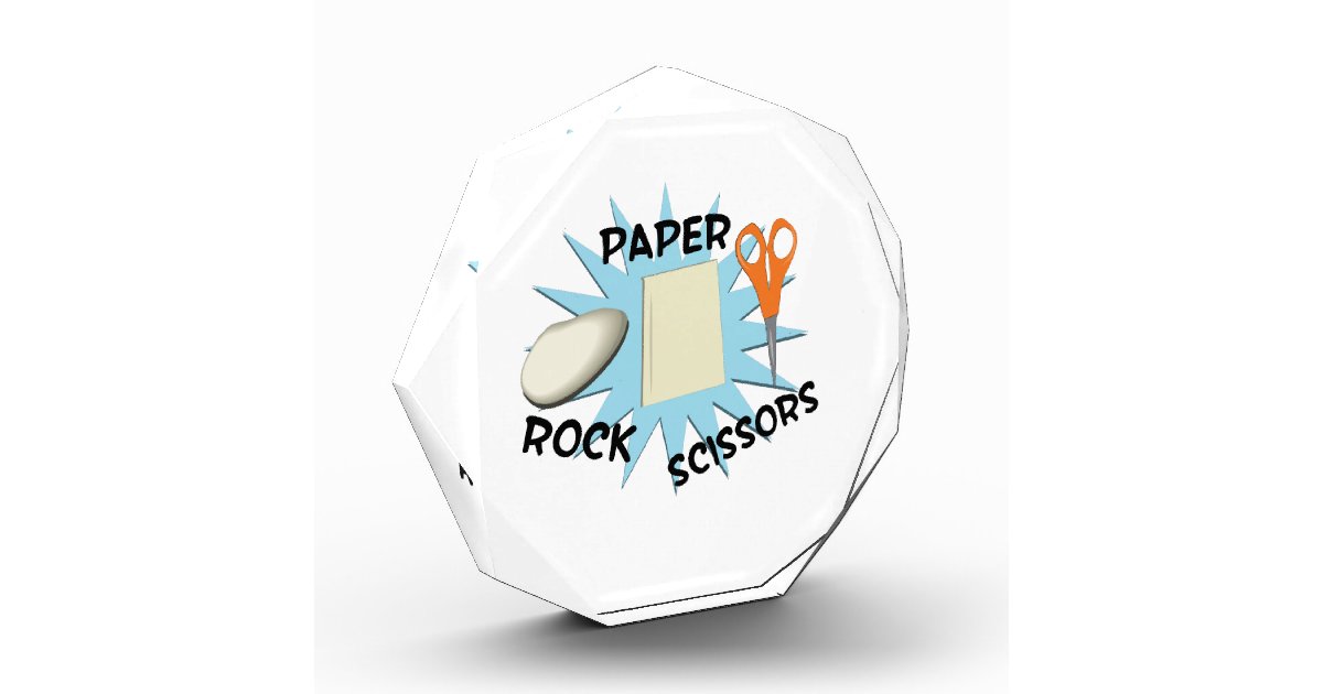 Rock Paper Scissors Award Zazzle