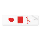 rock paper scissors bumper stickers