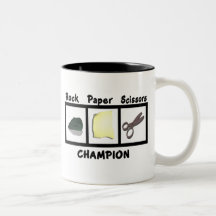 Rock Paper Scissors Champion Mug