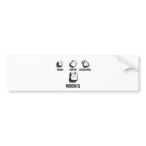 Rock Paper Scissors- Emo Alternative Grunge Rock bumper stickers by RAWRoutloud Rock Paper Scissors- Emo Alternative Grunge Rock bumper stickers