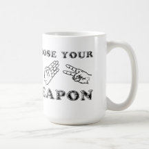 Rock Paper Scissors Funny Mug Humor