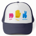 Rock, Paper, Scissors Game Hat by tshirtdujour Rock, Paper, Scissors Game Hat