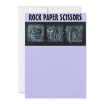 Rock Paper Scissors invitations