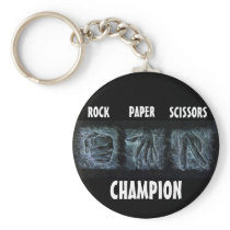 Rock Paper Scissors Keychains