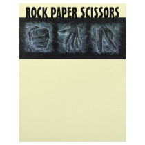 Rock Paper Scissors letterhead
