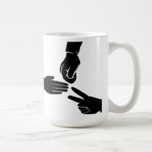 Rock Paper Scissors Mug