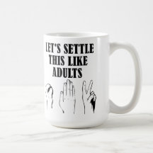 Rock Paper Scissors Mug