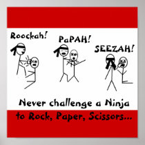 Rock, Paper, Scissors NINJA! Print