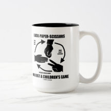 Rock-Paper-Scissors Not Just A Children's Game Coffee Mugs