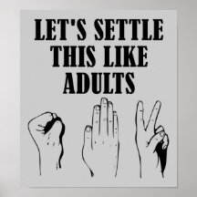 Rock Paper Scissors Poster