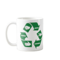 Rock Paper Scissors ~ Recycle! Mug by dragonfly813 Rock Paper Scissors ~ Recycle! Mug