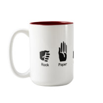 Rock Paper Scissors Werewolf Vampire Mug