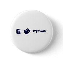 Rock Paper Shotgun buttons by CasuallyHardcore Rock Paper Shotgun buttons