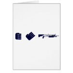 Rock, Paper, Shotgun - Gamer Video Game Gun Card